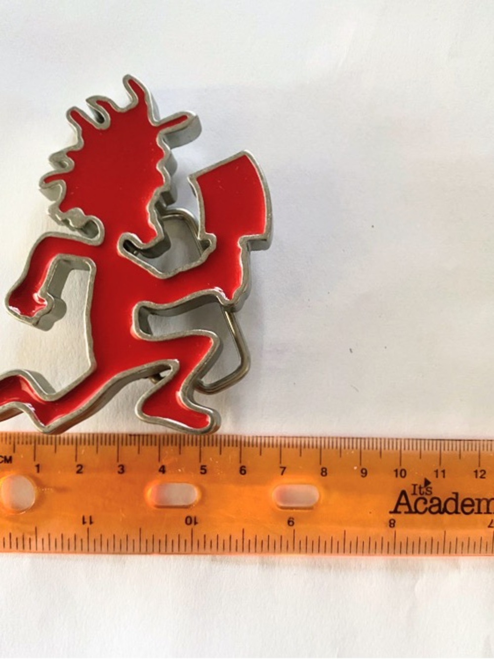 ICP Insane Clown Posse Red Enamel Hatchet Man Juggalo Belt Buckle 2007 - Picture 4 of 6